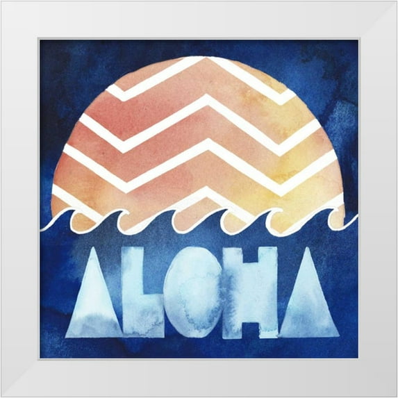 Popp, Grace 15x15 White Modern Wood Framed Museum Art Print Titled - Surfs Up III