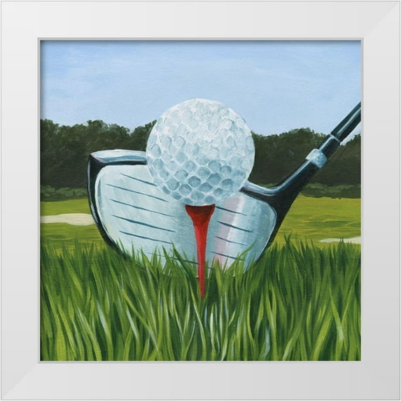 Popp, Grace 15x15 White Modern Wood Framed Museum Art Print Titled - Tee Off I