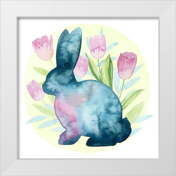 Popp, Grace 15x15 White Modern Wood Framed Museum Art Print Titled - Tulip Easter I