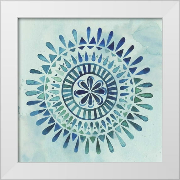 Popp, Grace 15x15 White Modern Wood Framed Museum Art Print Titled - Watercolor Mandala II