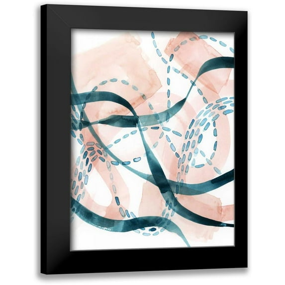 Popp, Grace 15x18 Black Modern Framed Museum Art Print Titled - Ripple Flux II