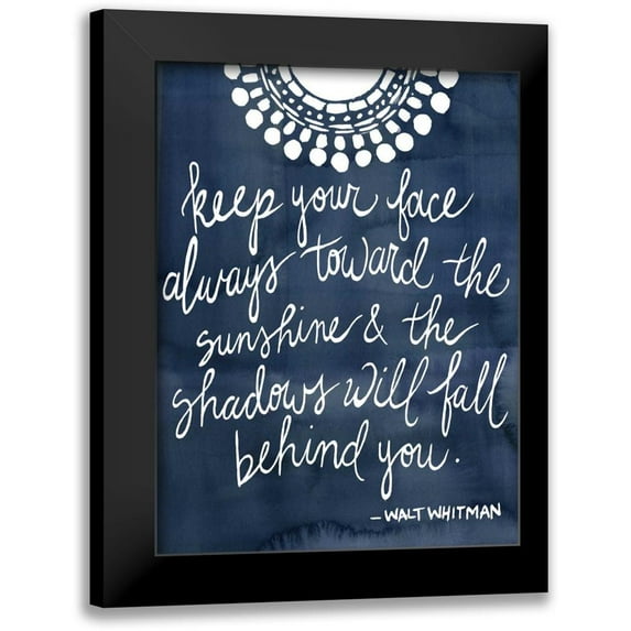 Popp, Grace 15x18 Black Modern Framed Museum Art Print Titled - Sun Quote II