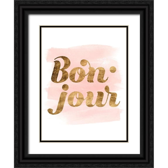 Popp, Grace 15x18 Black Ornate Wood Framed with Double Matting Museum Art Print Titled - La Vie in Pink II