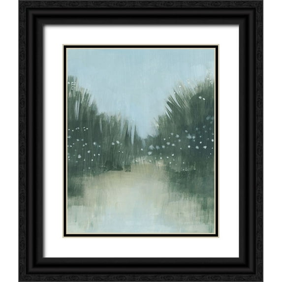 Popp, Grace 15x18 Black Ornate Wood Framed with Double Matting Museum Art Print Titled - Marsh Morning Fog I
