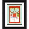 thumbnail image 1 of Popp, Grace 15x18 Black Ornate Wood Framed with Double Matting Museum Art Print Titled - Retro Jingle Ball II, 1 of 4