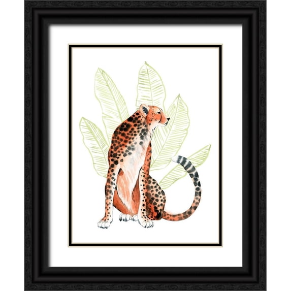 Popp, Grace 15x18 Black Ornate Wood Framed with Double Matting Museum Art Print Titled - Ruby Runner II