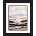 thumbnail image 1 of Popp, Grace 15x18 Black Ornate Wood Framed with Double Matting Museum Art Print Titled - Watercolor Strata II, 1 of 4