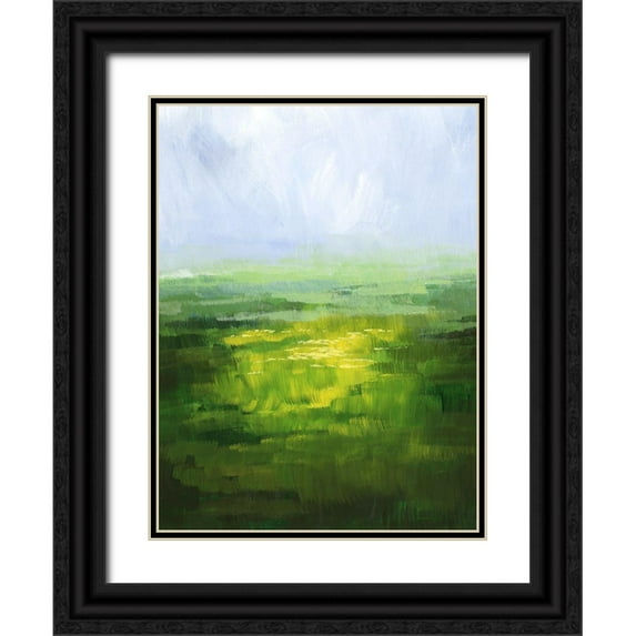 Popp, Grace 15x18 Black Ornate Wood Framed with Double Matting Museum Art Print Titled - Wildflower Glow II
