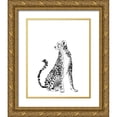 thumbnail image 1 of Popp, Grace 15x18 Gold Ornate Wood Framed with Double Matting Museum Art Print Titled - Chrome Cheetah II, 1 of 4