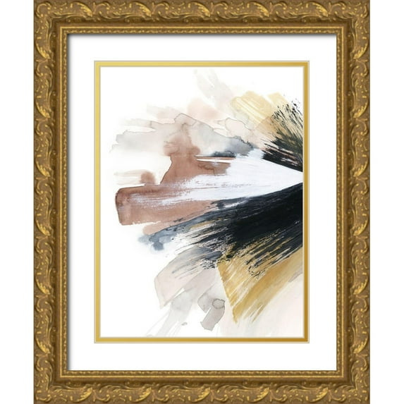 Popp, Grace 15x18 Gold Ornate Wood Framed with Double Matting Museum Art Print Titled - Desert Eruption I