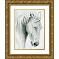 thumbnail image 1 of Popp, Grace 15x18 Gold Ornate Wood Framed with Double Matting Museum Art Print Titled - Horse Whisper II, 1 of 4