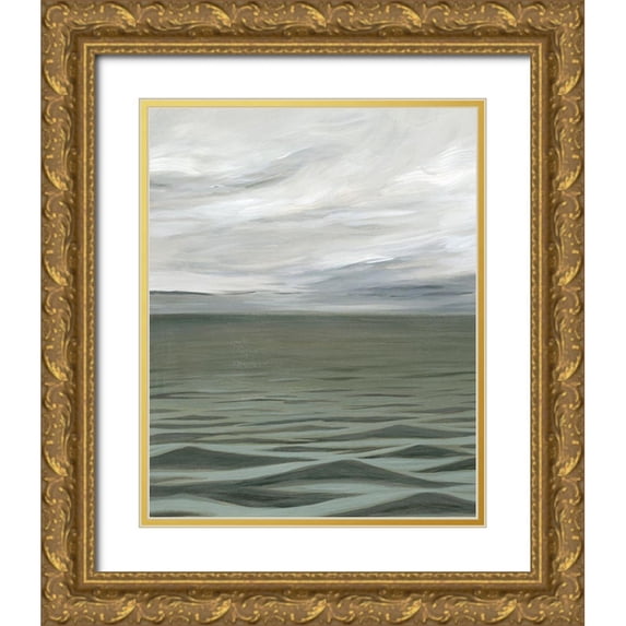 Popp, Grace 15x18 Gold Ornate Wood Framed with Double Matting Museum Art Print Titled - Overcasting I