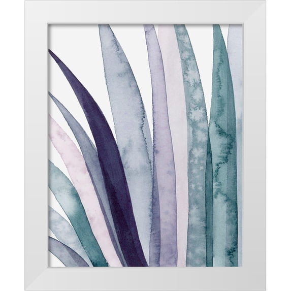 Popp, Grace 15x18 White Modern Wood Framed Museum Art Print Titled - Amethyst Scales Triptych I