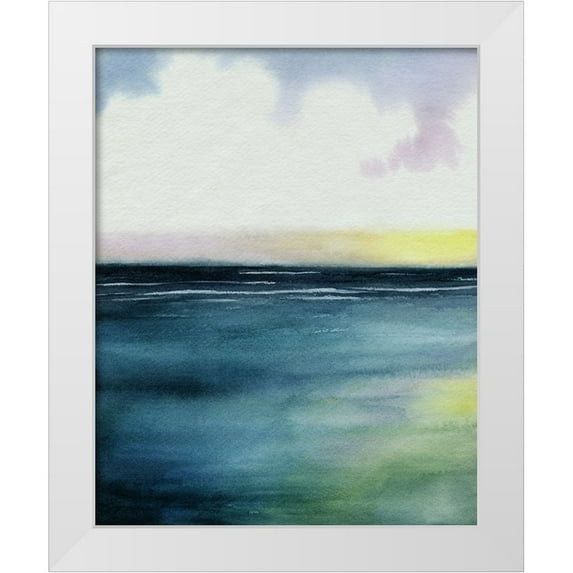 Popp, Grace 15x18 White Modern Wood Framed Museum Art Print Titled - Sherbet Sunset Diptych I