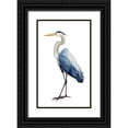 thumbnail image 1 of Popp, Grace 16x24 Black Ornate Wood Framed with Double Matting Museum Art Print Titled - Seabird Heron I, 1 of 4