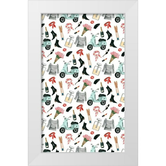 Popp, Grace 16x24 White Modern Wood Framed Museum Art Print Titled - The French Girl Collection E