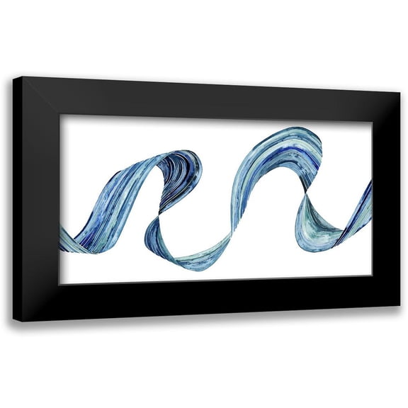 Popp, Grace 18x11 Black Modern Framed Museum Art Print Titled - Blue Rush II