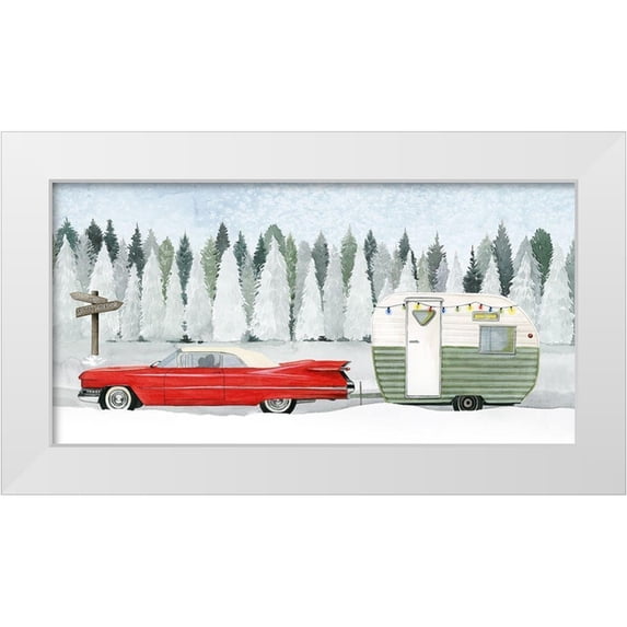 Popp, Grace 18x11 White Modern Wood Framed Museum Art Print Titled - Holiday Roadtrip I