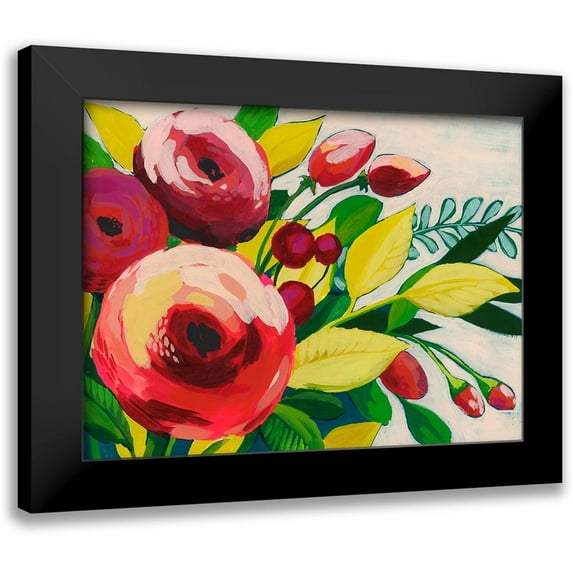 Popp, Grace 18x15 Black Modern Framed Museum Art Print Titled - Vivacious Bloom I