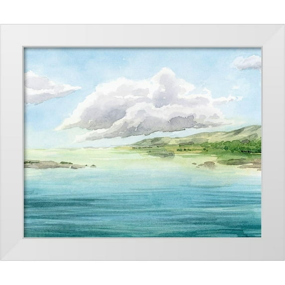 Popp, Grace 18x15 White Modern Wood Framed Museum Art Print Titled - Clear Lagoon I