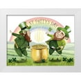 thumbnail image 1 of Popp, Grace 18x15 White Modern Wood Framed Museum Art Print Titled - Leprechauns Rainbow Collection A, 1 of 4