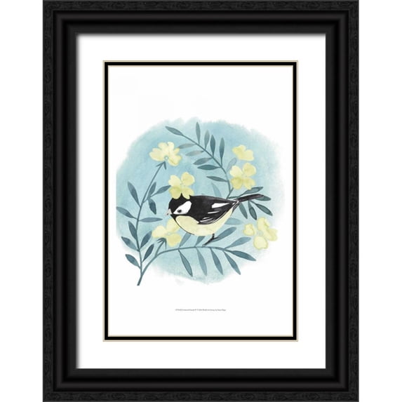 Popp, Grace 18x24 Black Ornate Wood Framed with Double Matting Museum Art Print Titled - Feathered Friends IV