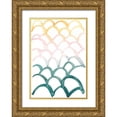 thumbnail image 1 of Popp, Grace 18x24 Gold Ornate Wood Framed with Double Matting Museum Art Print Titled - Mermaid Scales II, 1 of 4
