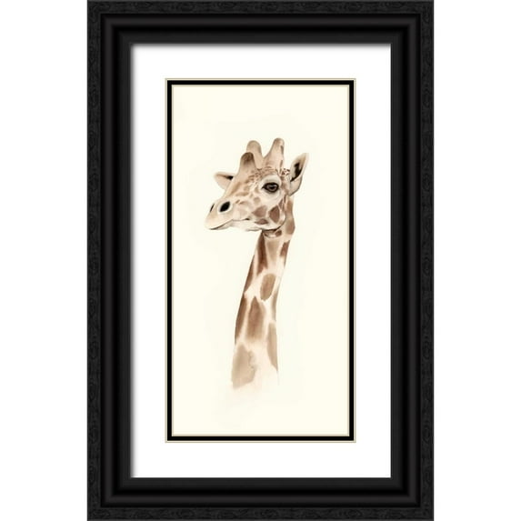 Popp, Grace 18x32 Black Ornate Wood Framed with Double Matting Museum Art Print Titled - Safari Portrait III