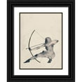 thumbnail image 1 of Popp, Grace 19x24 Black Ornate Wood Framed with Double Matting Museum Art Print Titled - Archeress III, 1 of 4