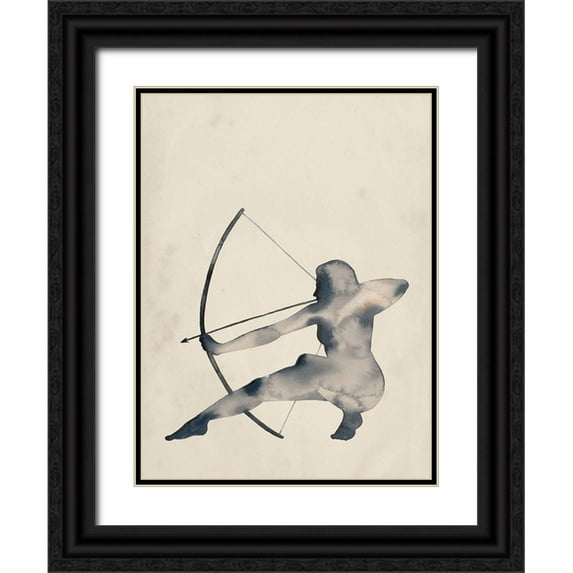 Popp, Grace 19x24 Black Ornate Wood Framed with Double Matting Museum Art Print Titled - Archeress III