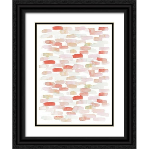 Popp, Grace 19x24 Black Ornate Wood Framed with Double Matting Museum Art Print Titled - Candy Pattern IV