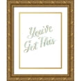 thumbnail image 1 of Popp, Grace 19x24 Gold Ornate Wood Framed with Double Matting Museum Art Print Titled - Be Yourself IV, 1 of 4