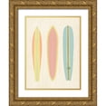 thumbnail image 1 of Popp, Grace 19x24 Gold Ornate Wood Framed with Double Matting Museum Art Print Titled - So Cal Surfer II, 1 of 4