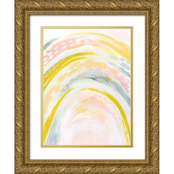 Popp, Grace 19x24 Gold Ornate Wood Framed with Double Matting Museum Art Print Titled - Swooping I
