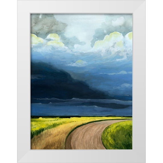 Popp, Grace 19x24 White Modern Wood Framed Museum Art Print Titled - Eastern Glow I