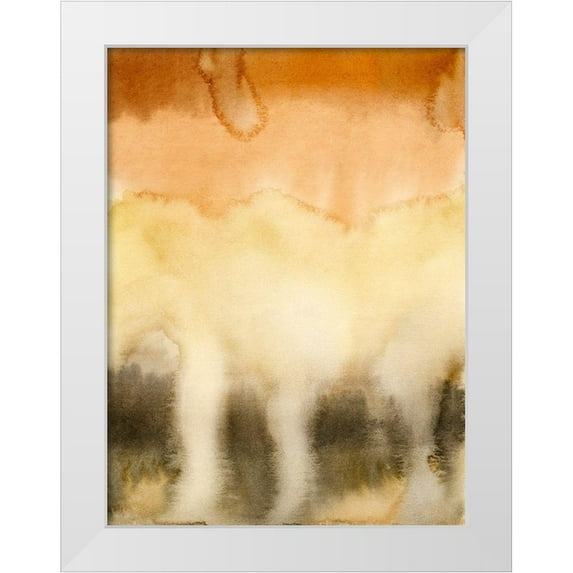 Popp, Grace 19x24 White Modern Wood Framed Museum Art Print Titled - Sunset Windowpane I