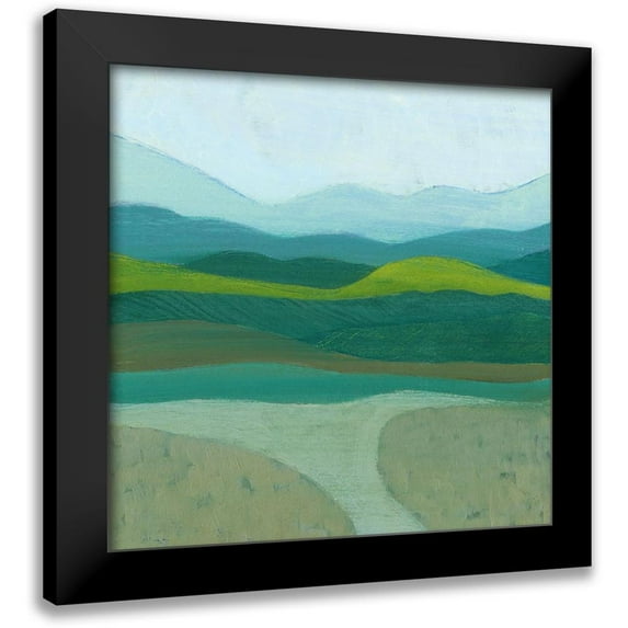 Popp, Grace 20x20 Black Modern Framed Museum Art Print Titled - Blue Mountains I