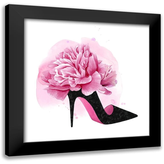 Popp, Grace 20x20 Black Modern Framed Museum Art Print Titled - Flower Heel II