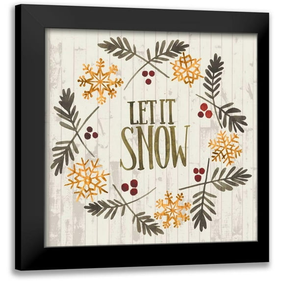 Popp, Grace 20x20 Black Modern Framed Museum Art Print Titled - Rustic Christmas VI