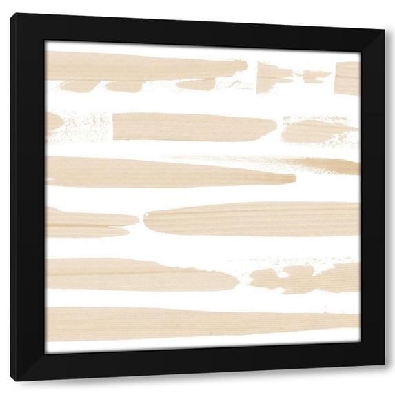 Grace Popp 20x20 Black Modern Wood Framed Wall Art Titled - Sand Swipe II