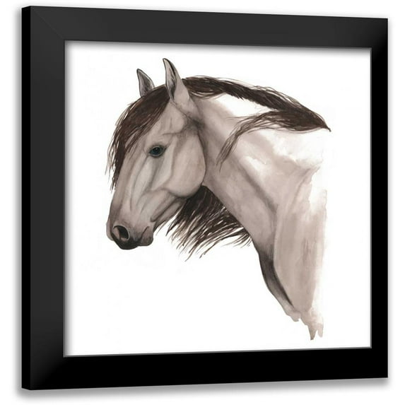 Popp, Grace 20x20 Black Modern Framed Museum Art Print Titled - Wild Horse II