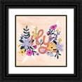 thumbnail image 1 of Popp, Grace 20x20 Black Ornate Wood Framed with Double Matting Museum Art Print Titled - Bloomin Love II, 1 of 4