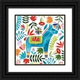 thumbnail image 1 of Popp, Grace 20x20 Black Ornate Wood Framed with Double Matting Museum Art Print Titled - Festive Otomi I, 1 of 4