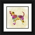 thumbnail image 1 of Popp, Grace 20x20 Black Ornate Wood Framed with Double Matting Museum Art Print Titled - Flower Power Pup IV, 1 of 4