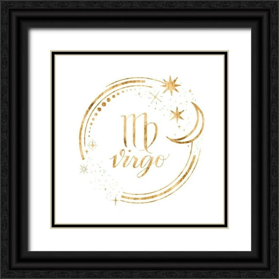 Popp, Grace 20x20 Black Ornate Wood Framed with Double Matting Museum Art Print Titled - Gilded Astrology VI
