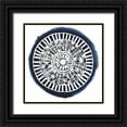 thumbnail image 1 of Popp, Grace 20x20 Black Ornate Wood Framed with Double Matting Museum Art Print Titled - Navy Meridian I, 1 of 4