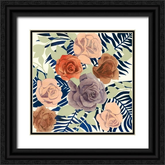 Popp, Grace 20x20 Black Ornate Wood Framed with Double Matting Museum Art Print Titled - Rosen Palms II