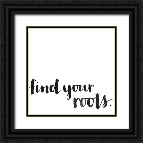 Popp, Grace 20x20 Black Ornate Wood Framed with Double Matting Museum Art Print Titled - Simple Mantras III