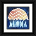 thumbnail image 1 of Popp, Grace 20x20 Black Ornate Wood Framed with Double Matting Museum Art Print Titled - Surfs Up III, 1 of 4