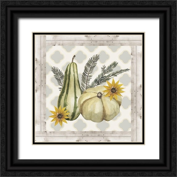 Popp, Grace 20x20 Black Ornate Wood Framed with Double Matting Museum Art Print Titled - Sweet Autumn Collection F